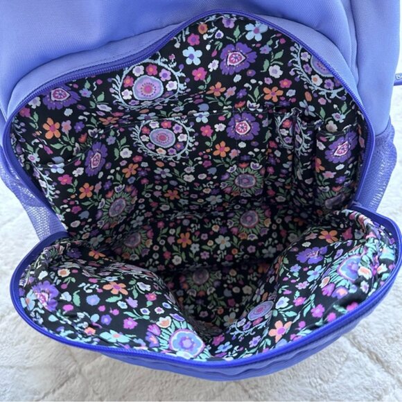 Vera Bradley | "Deep Periwinkle Purple Floral" Lighten Up Essential Backpack - Picture 13 of 16
